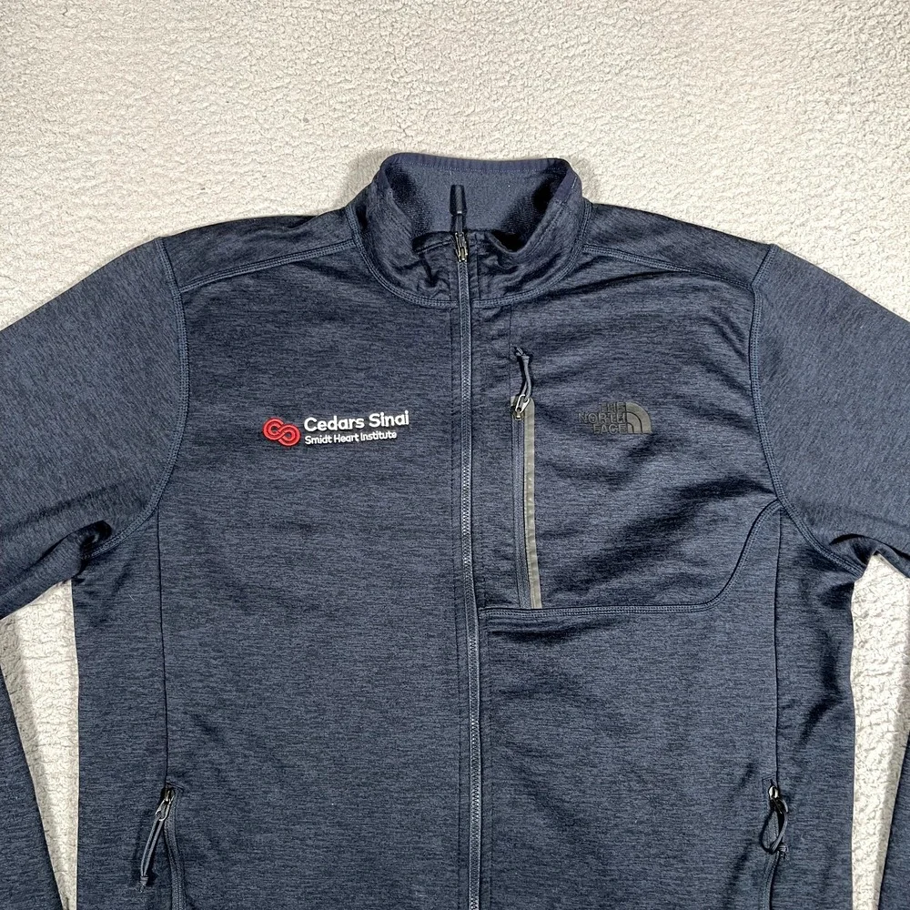 The North Face Sweater Mens‎ Large Blue Full Zip Outdoor Pullover Casual Preppy